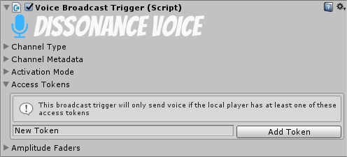 Voice Broadcast Trigger - Access Tokens
